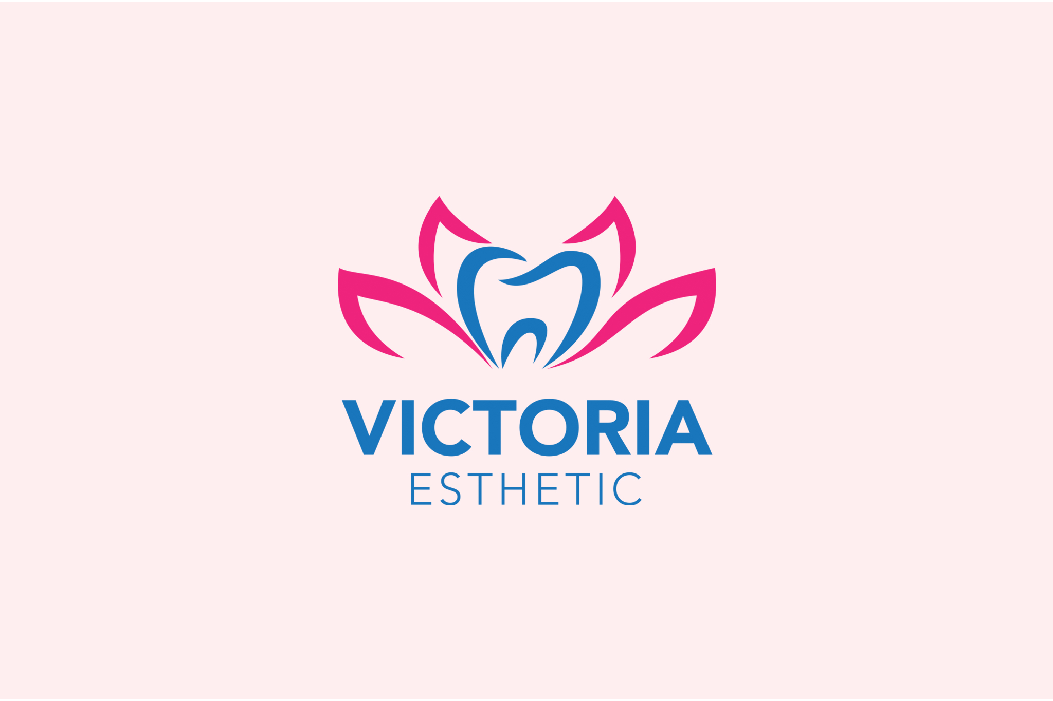 THIẾT KẾ LOGO NHA KHOA VICTORIA ESTHETIC