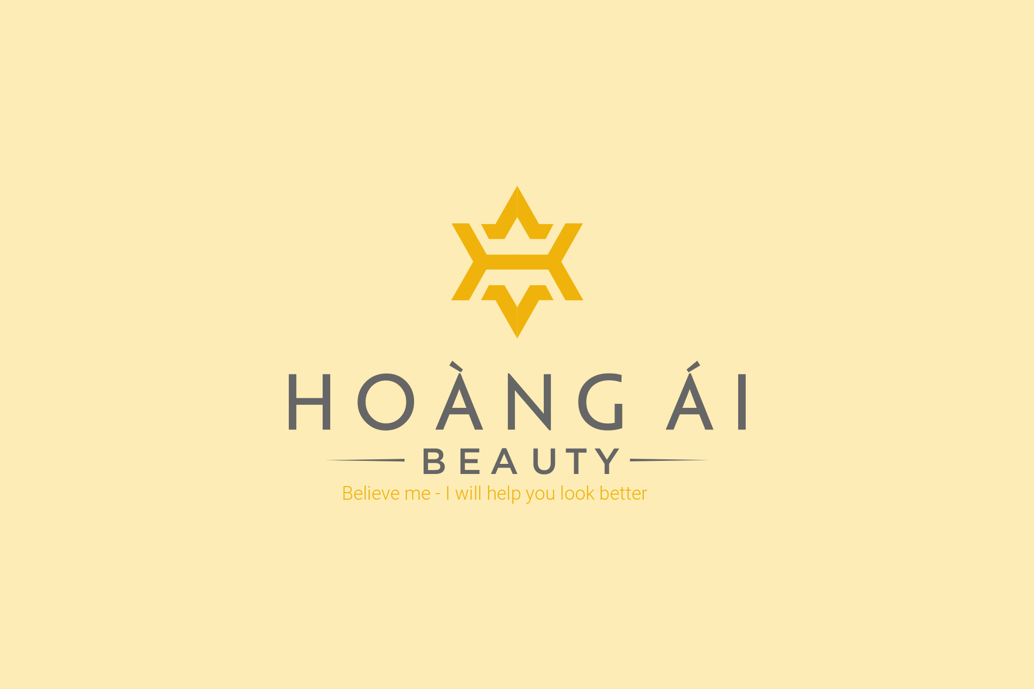 THIẾT KẾ LOGO HOÀNG ÁI BEAUTY