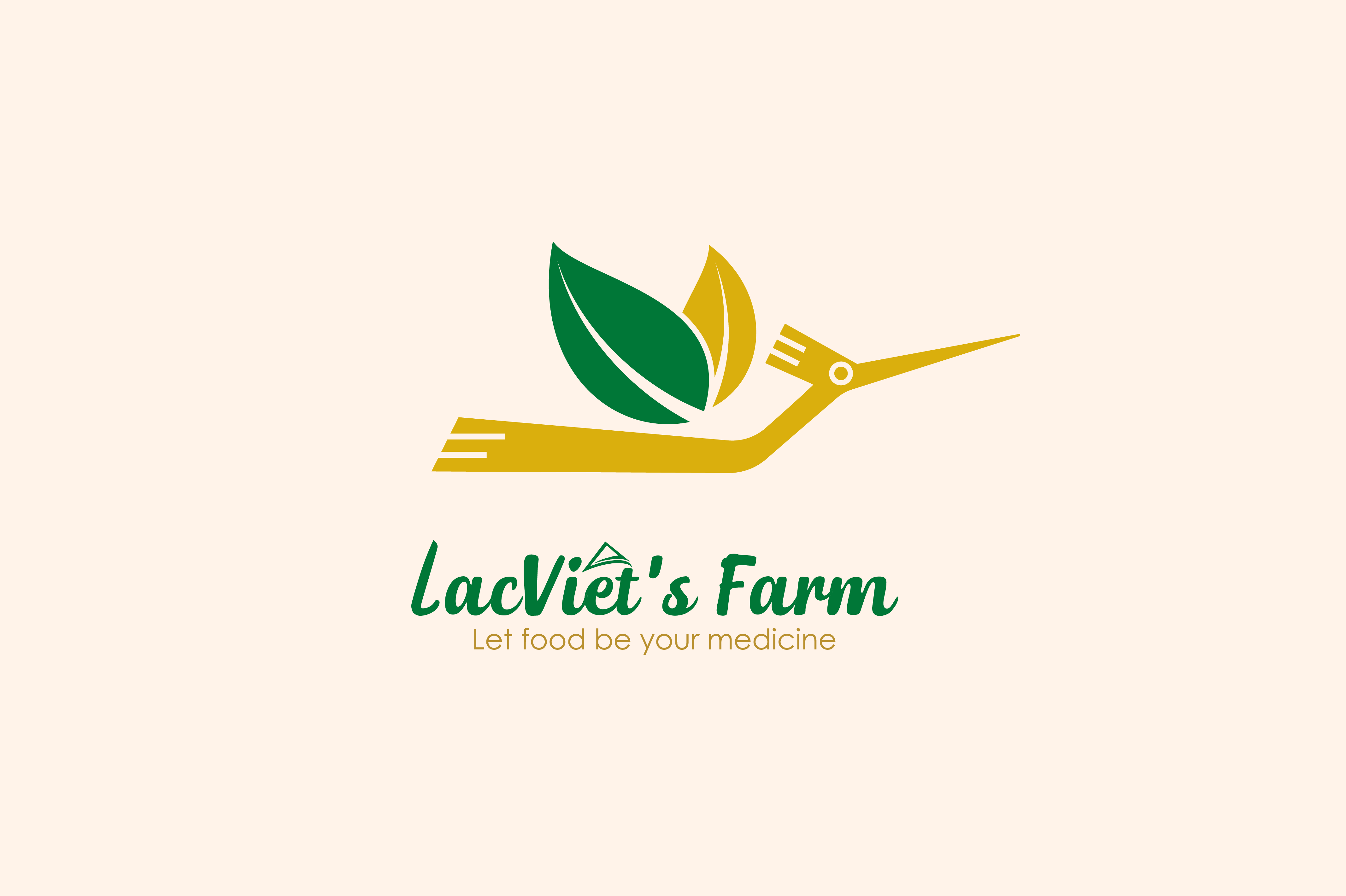 THIẾT KẾ LOGO THỰC PHẨM LACVIET'S FARM