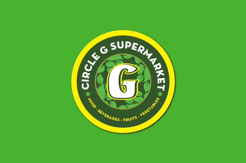 THIẾT KẾ LOGO SIÊU THỊ THỰC PHẨM SẠCH CIRCLE G SUPERMARKET