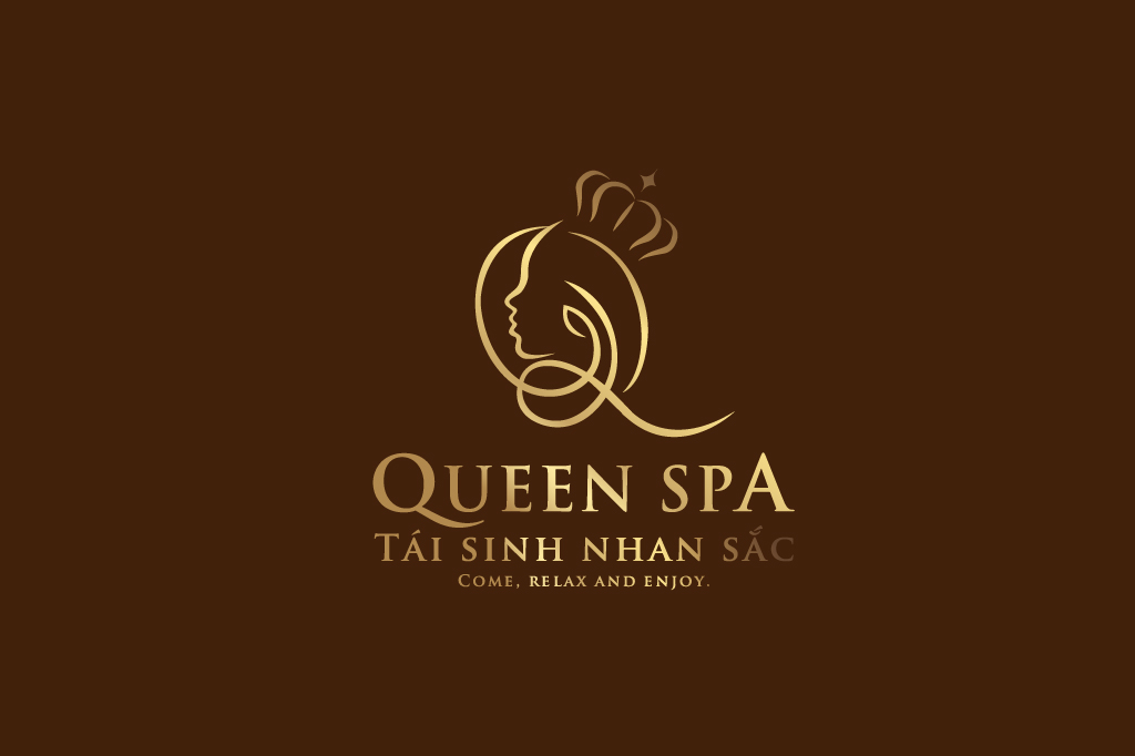 THIẾT KẾ LOGO LÀM ĐẸP QUEEN SPA