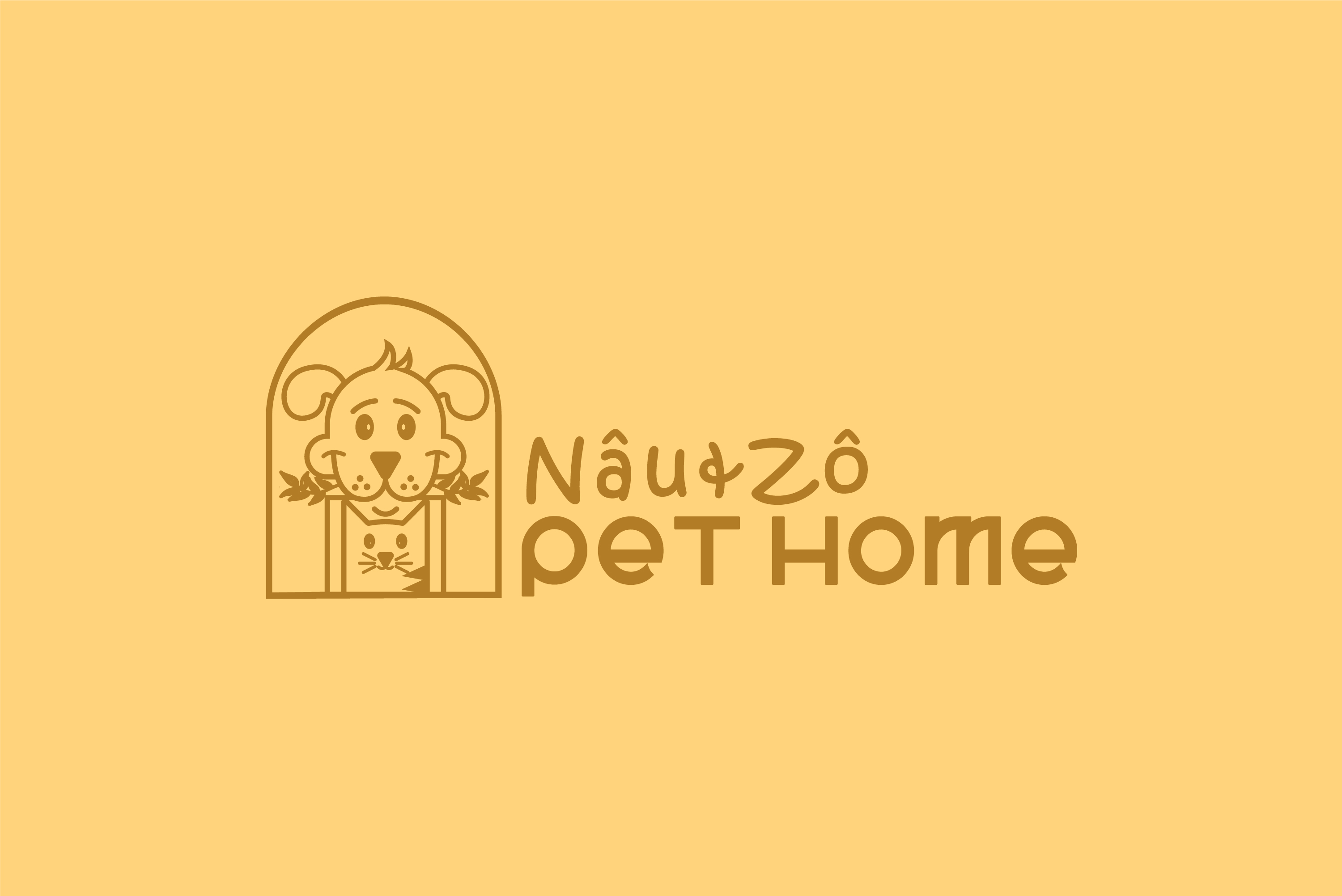 THIẾT KẾ LOGO NÂU & ZÔ PET HOME