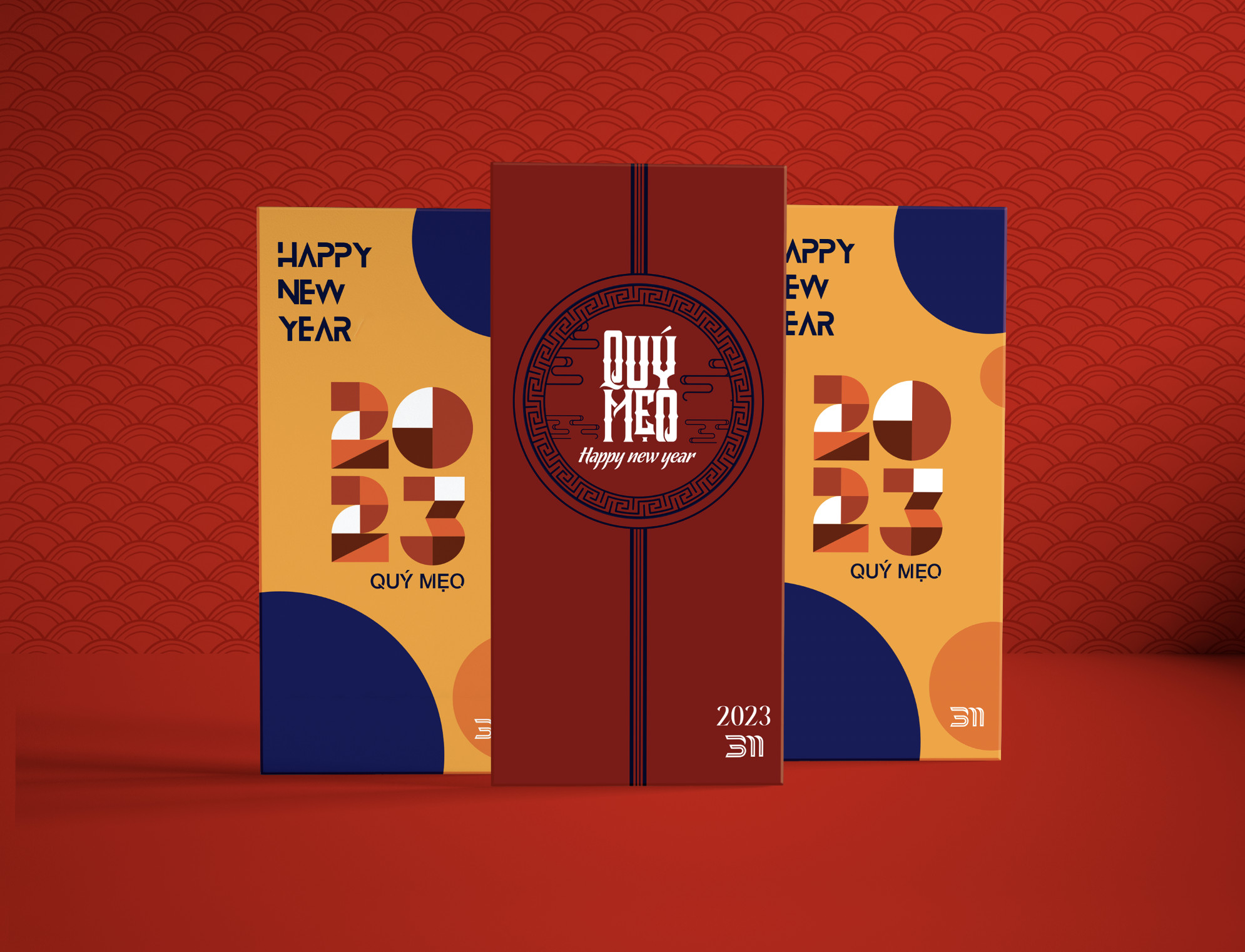 THIẾT KẾ PHONG BAO LÌ XÌ TẾT QUÝ MÃO 2023 