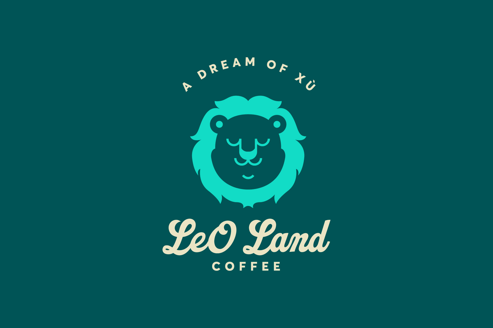 THIẾT KẾ LOGO QUÁN CAFE LEO LAND COFFEE