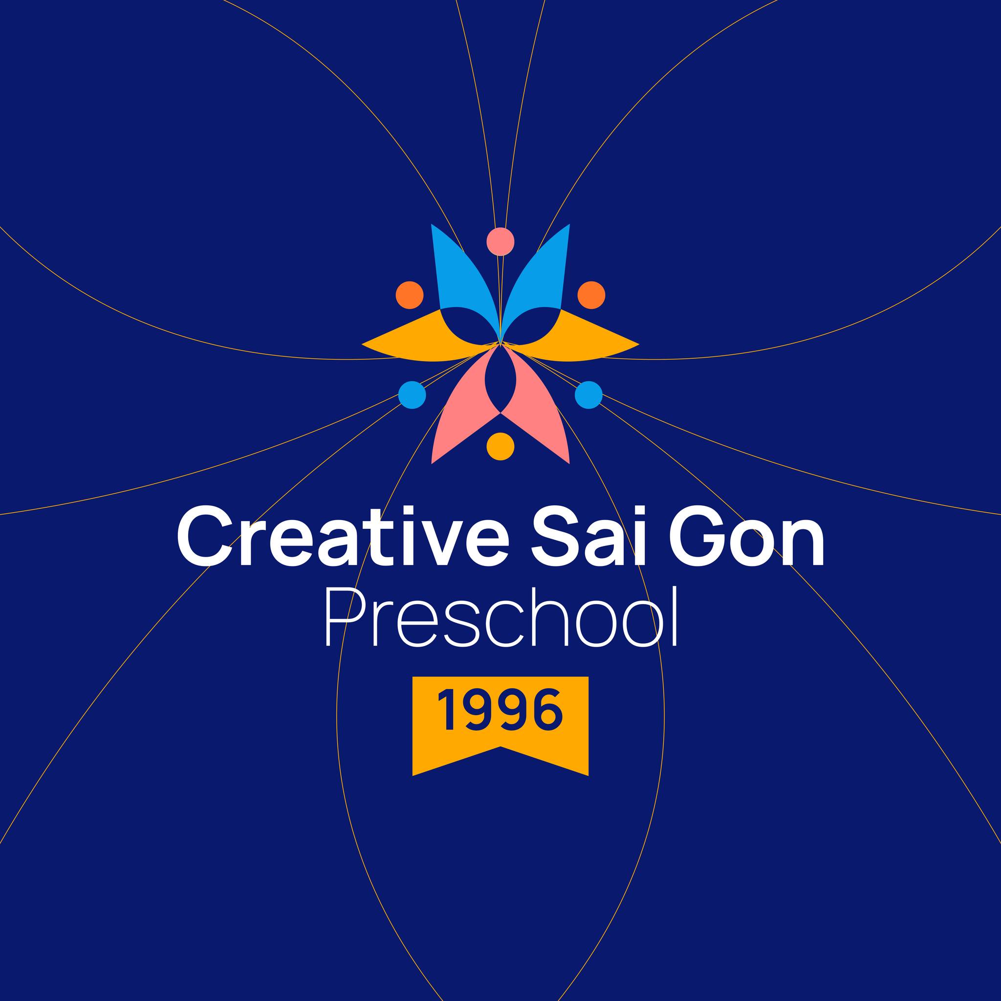 THIẾT KẾ LOGO TRƯỜNG MẦM NON CREATIVE SAI GON PRE SCHOOL