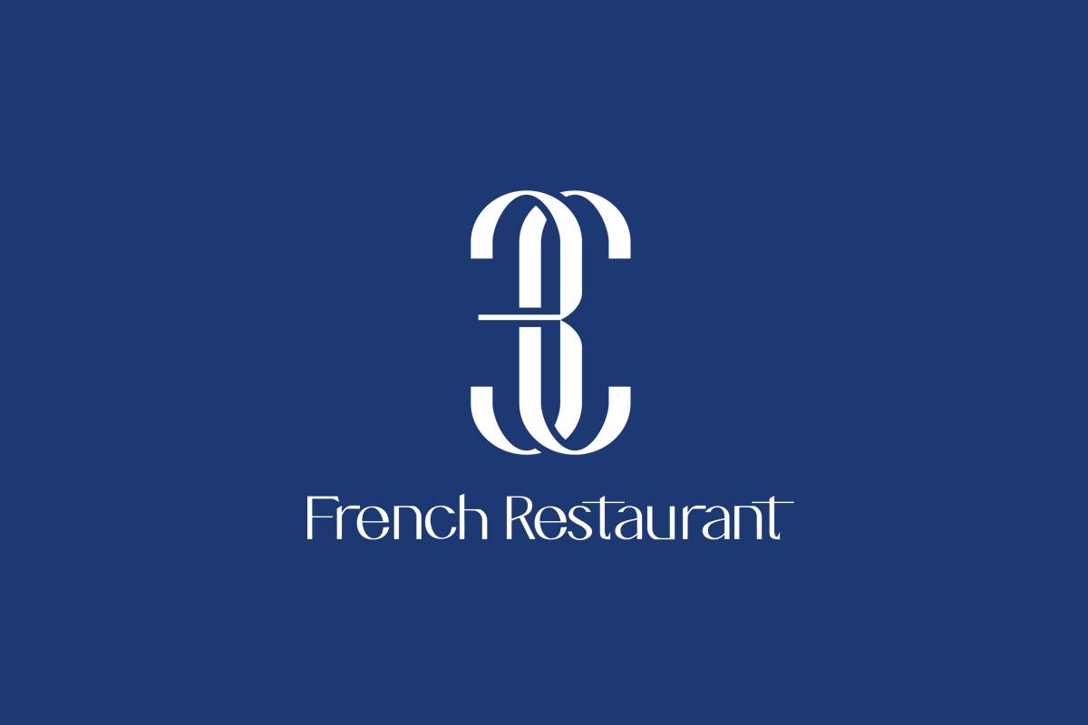 THIẾT KẾ LOGO NHÀ HÀNG PHÁP 3C FRENCH RESTAURANT 