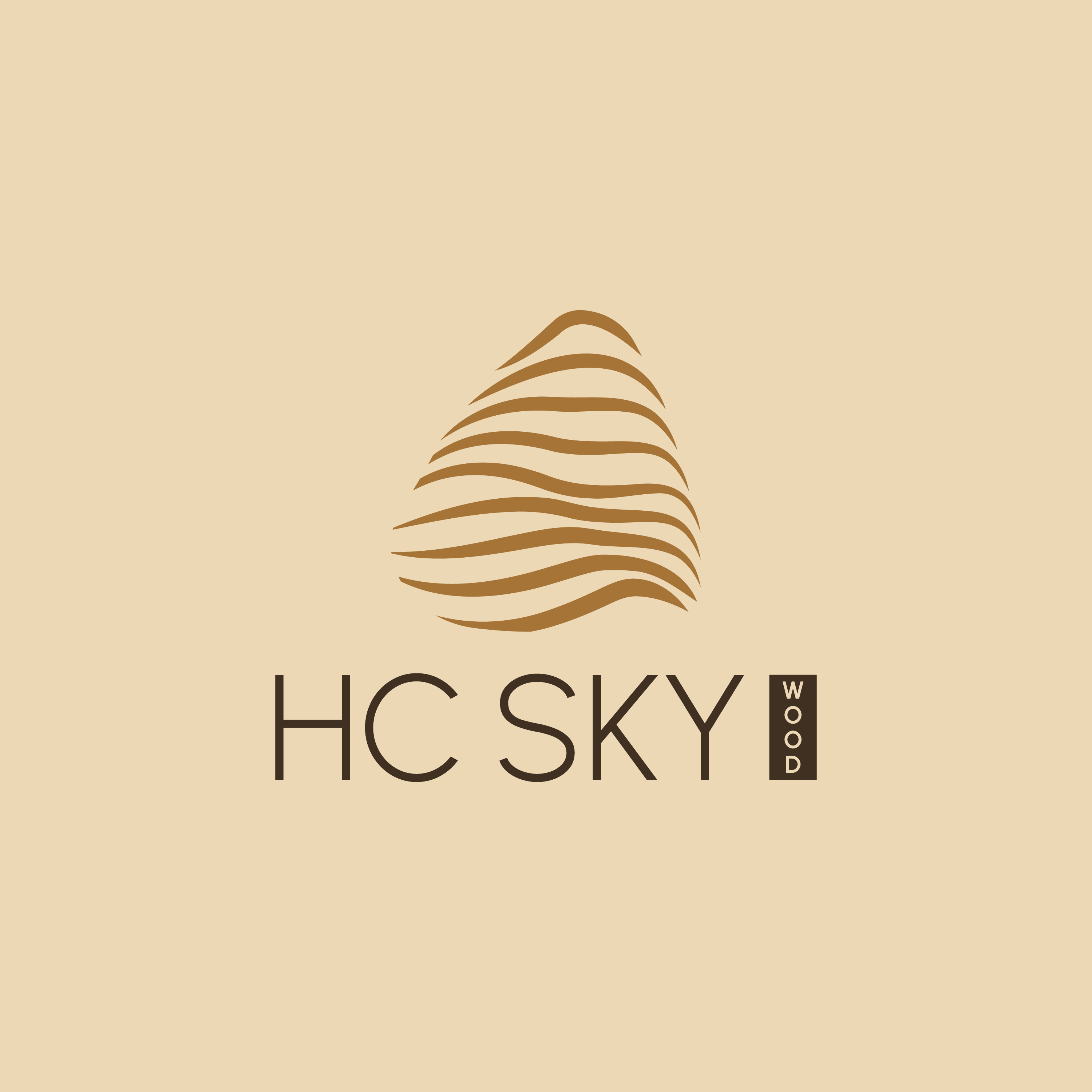 THIẾT KẾ NHẬN DIỆN THƯƠNG HIỆU NỘI THẤT GỖ HC SKY WOOD