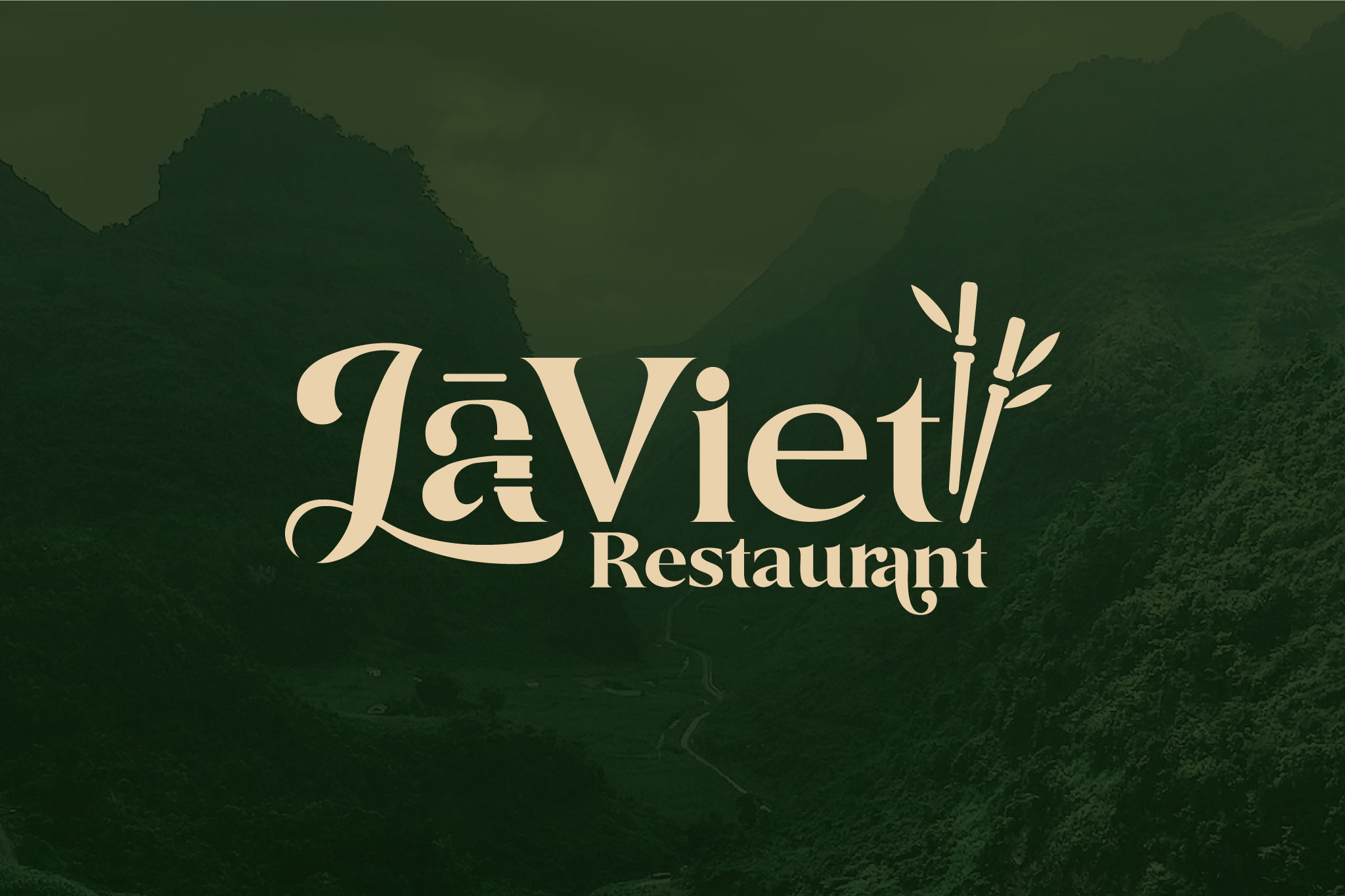 THIẾT KẾ LOGO NHÀ HÀNG LÀ VIET RESTAURANT