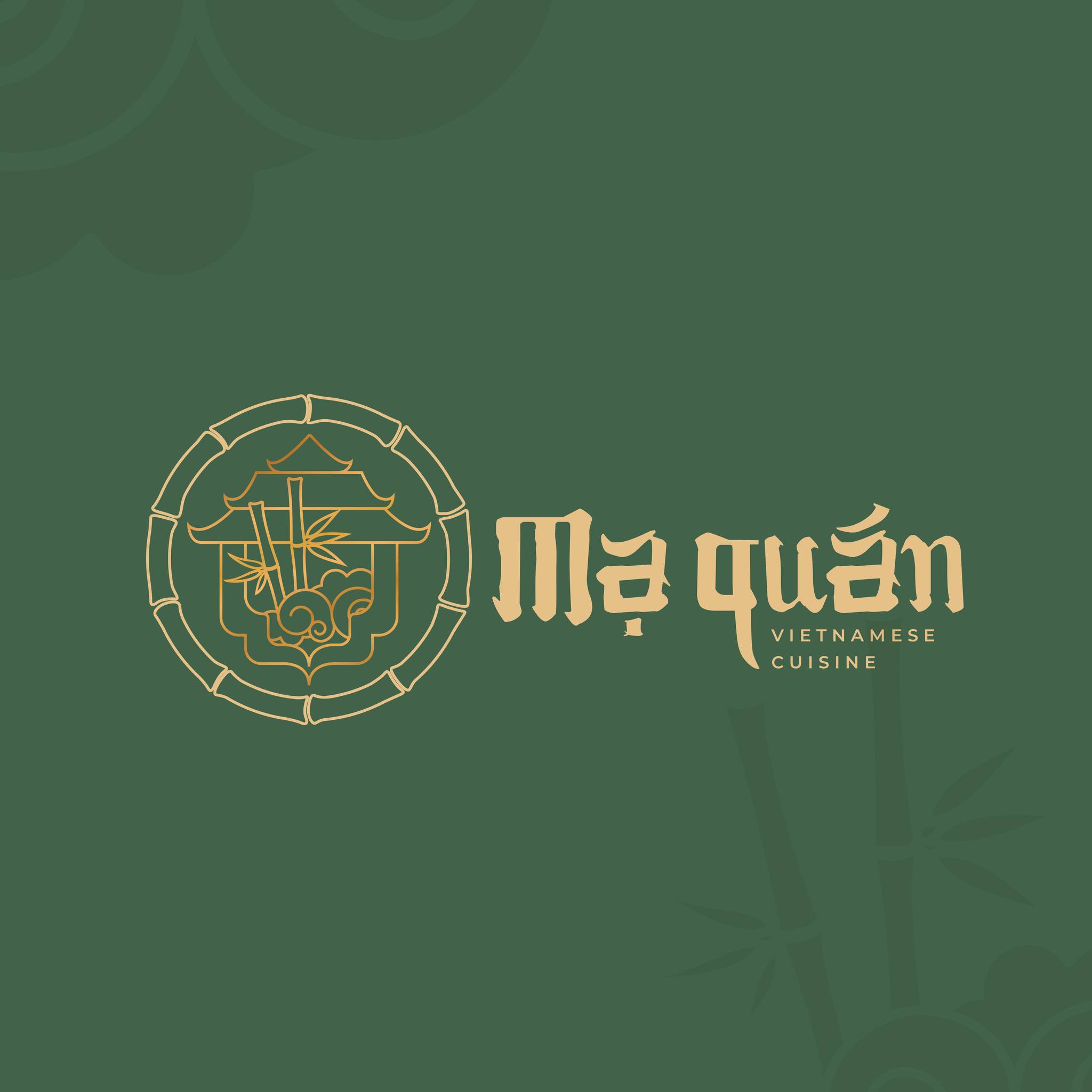 THIẾT KẾ LOGO NHÀ HÀNG MẠ QUÁN