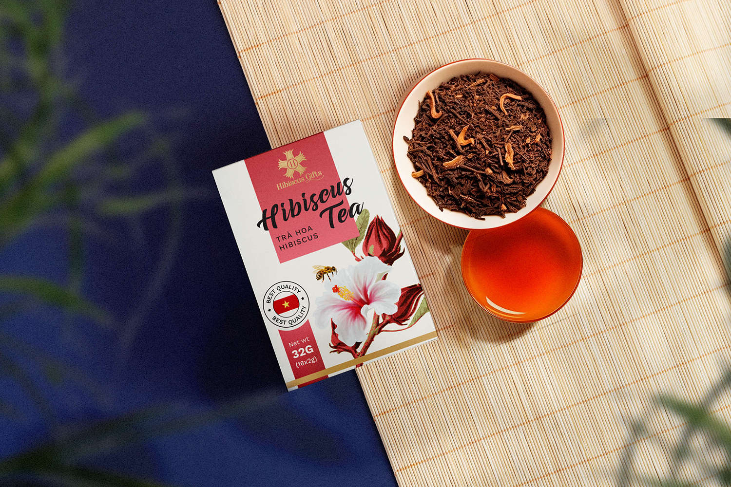 THIẾT KẾ BAO BÌ TRÀ HOA DÂM BỤT HIBISCUS TEA