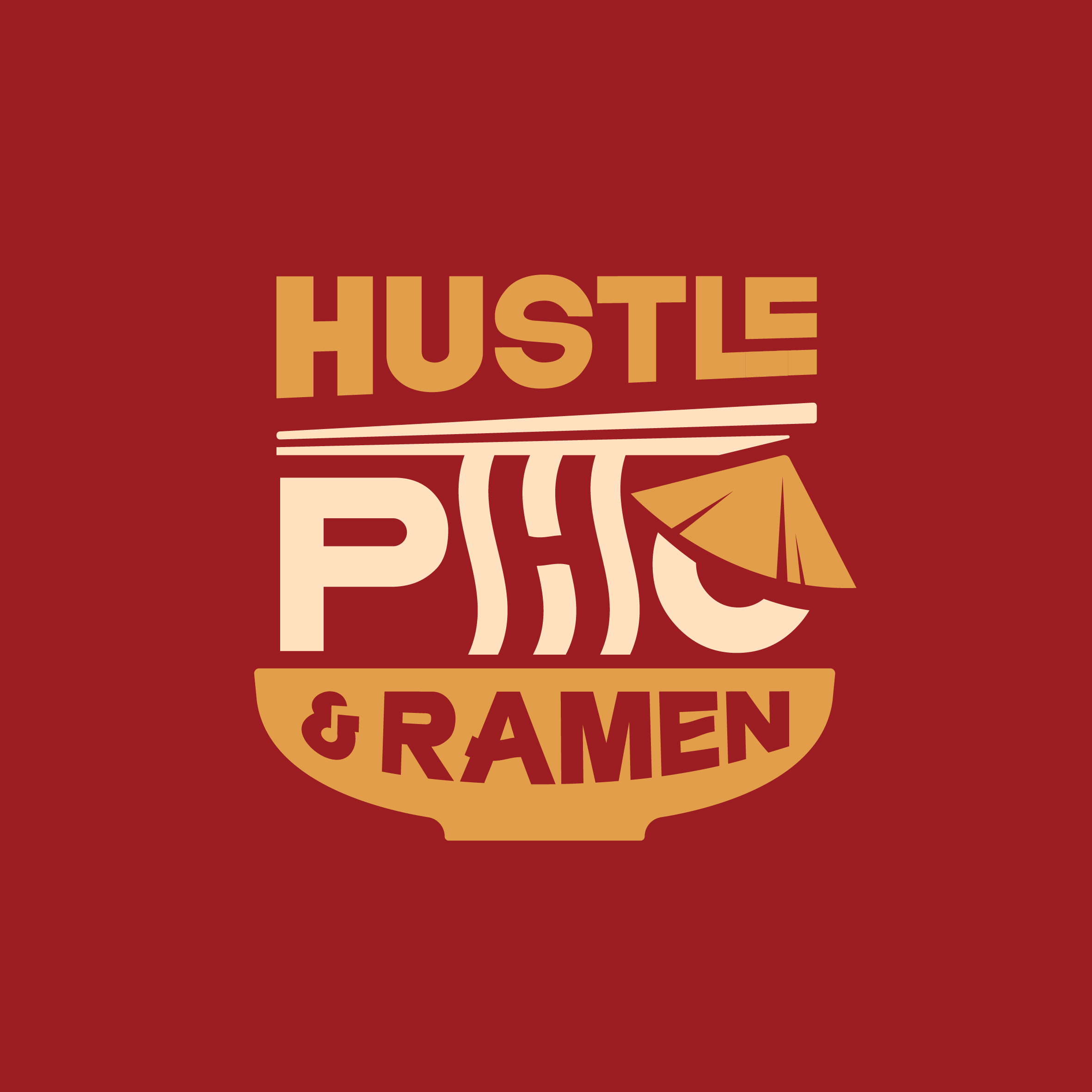 THIẾT KẾ NHẬN DIỆN THƯƠNG HIỆU NHÀ HÀNG HUSTLE PHỞ & RAMEN