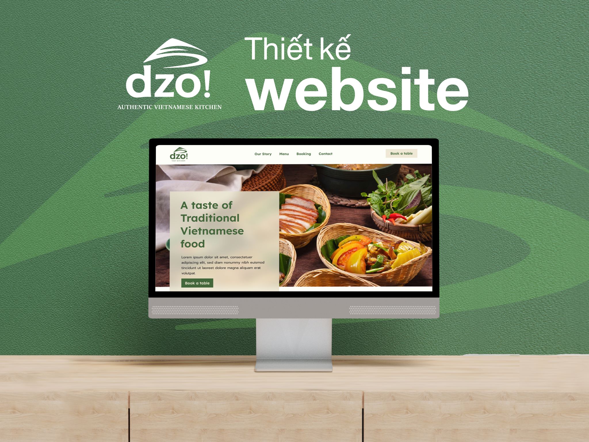 Thiết kế website thương hiệu nhà hàng dzo!