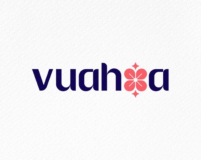 Thiết kế logo tiệm hoa tươi Vua Hoa