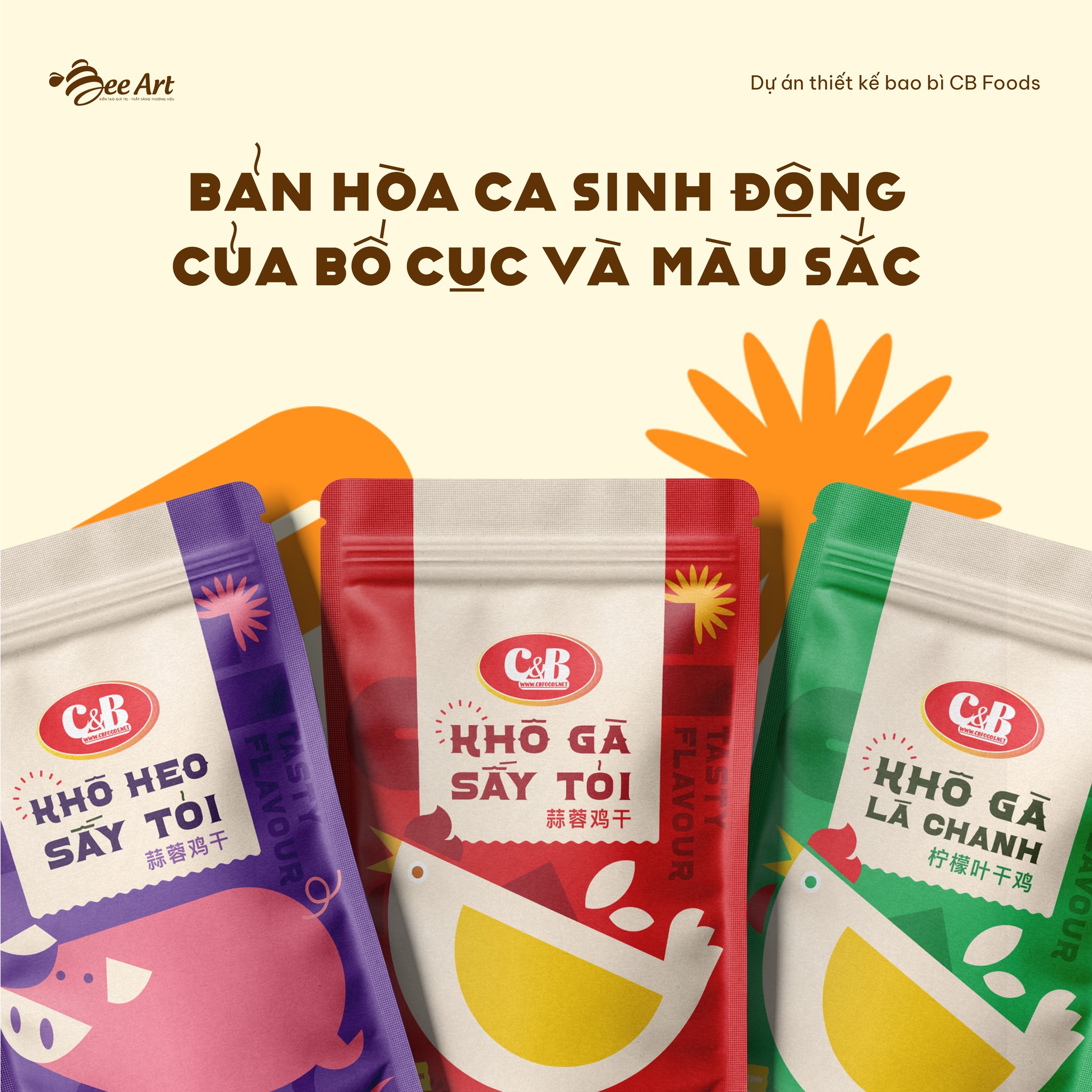 Thiết kế bộ bao bì CB FOOD