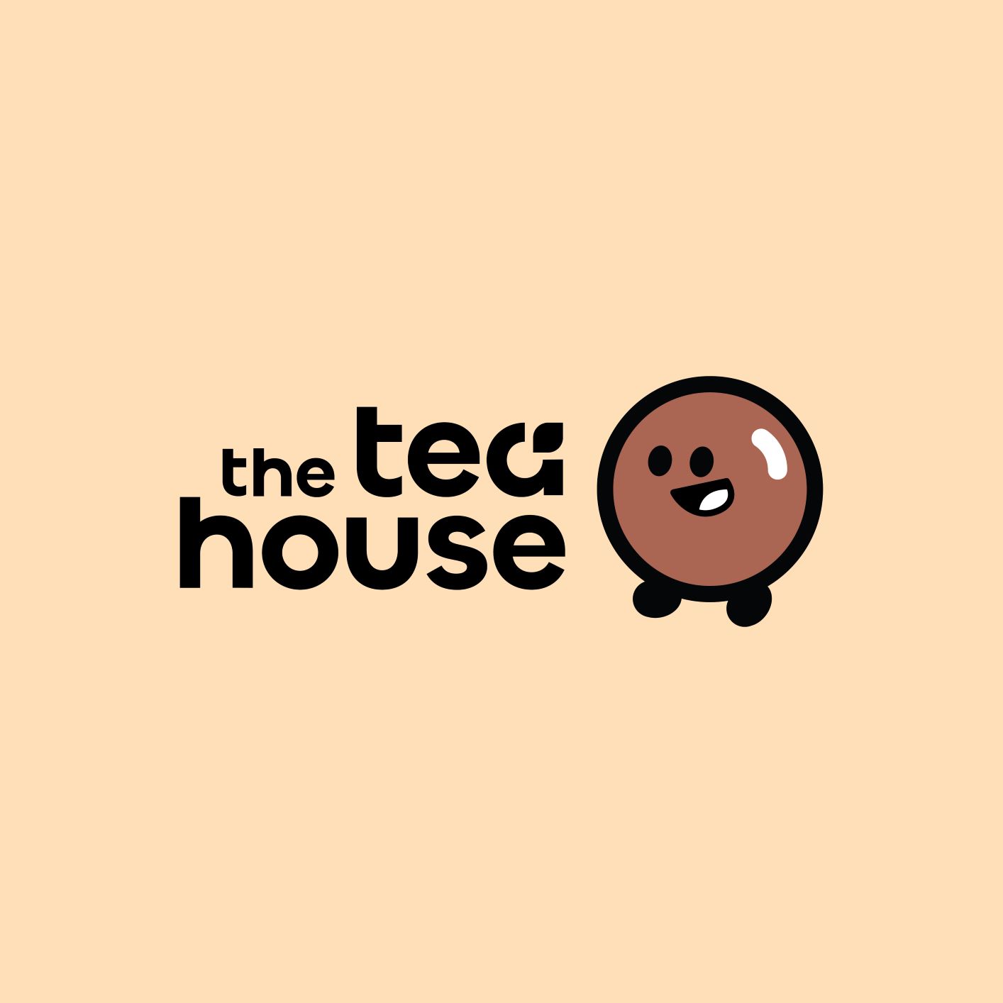 THIẾT KẾ LOGO QUÁN TRÀ SỮA THE TEA HOUSE