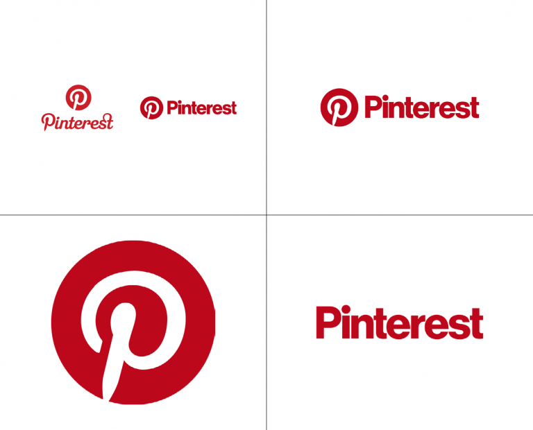 Thiết kế logo hình tròn của Pinterest