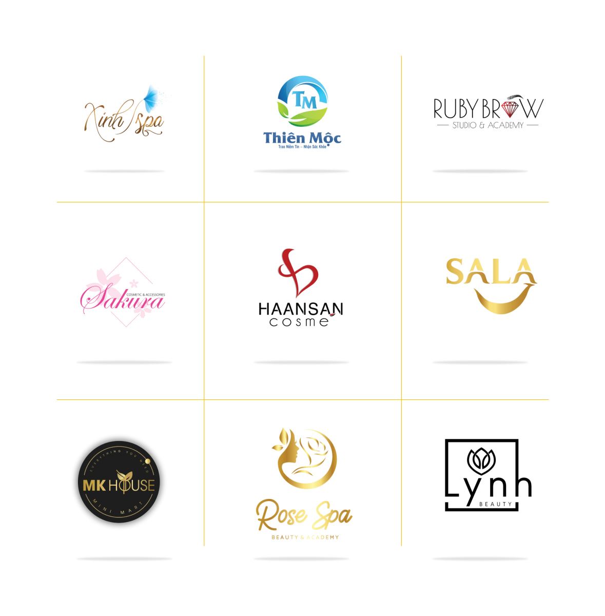 Thiết kế logo spa, làm đẹp