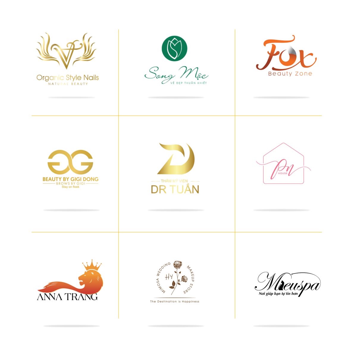 Thiết kế logo cho spa, làm đẹp