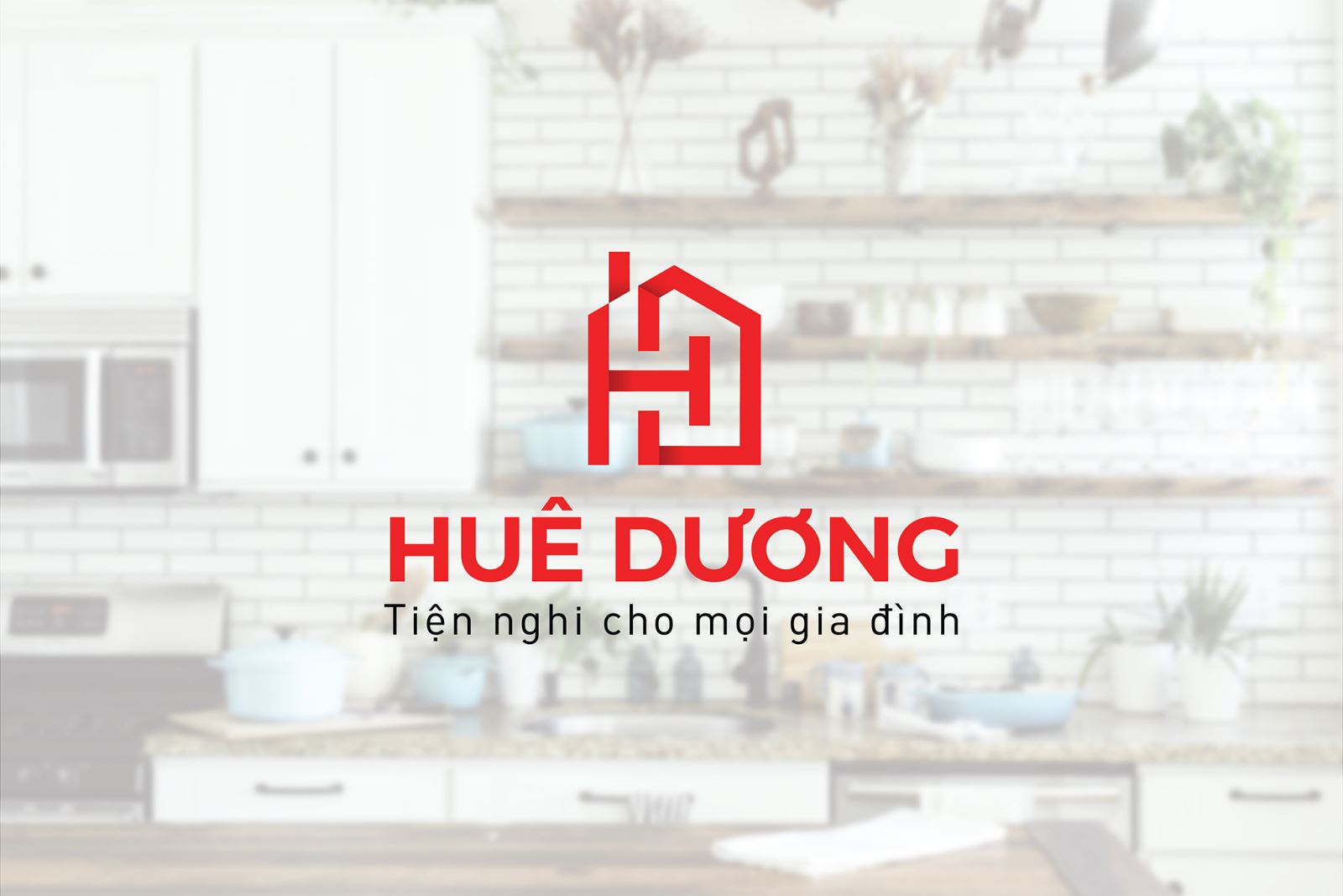 Thiết kế logo siêu thị Huệ Dương