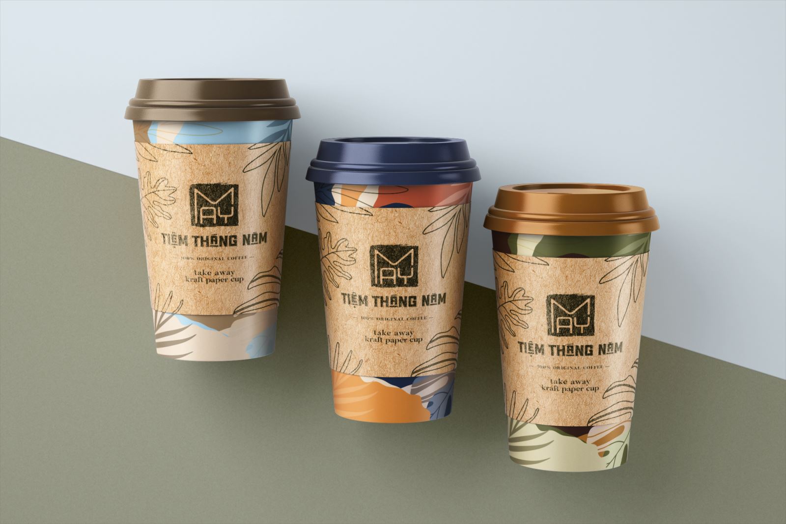 THIẾT KẾ LOGO COFFEE TIỆM THÁNG NĂM