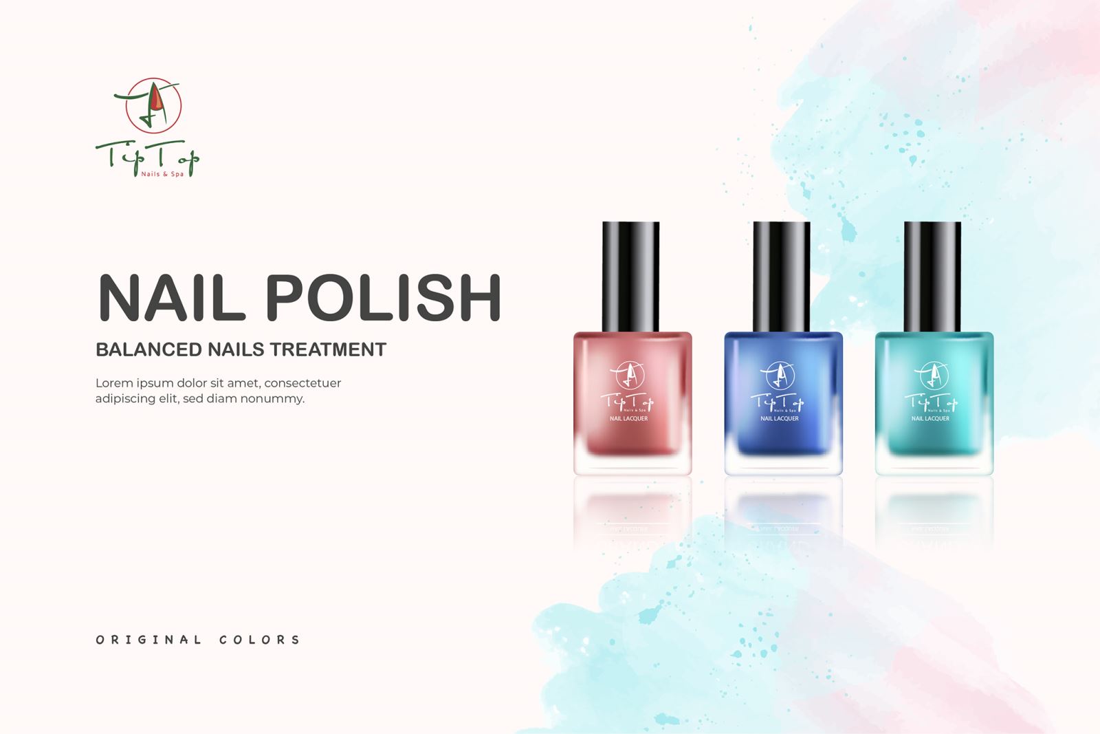 THIẾT KẾ LOGO NAIL & SPA TIP TOP