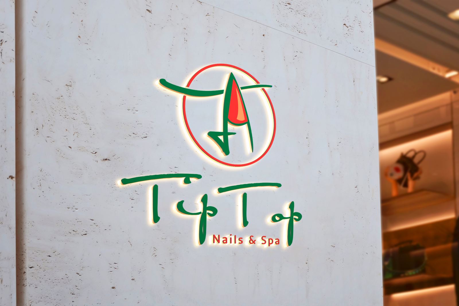 THIẾT KẾ LOGO NAIL & SPA TIP TOP